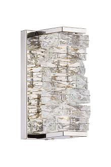 Бра Ø120 x H260, мм, 20W 3000-6000K, CHROME+CLEAR (Хром + Прозрачный Хрусталь) NewRgy W2406R/20W CHROME+CLEAR