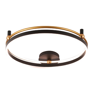 Светильник потолочный 68*10 см, LED*72W 3000-6300K Черный/Золото Crystal Lux FERNANDO PL72W LED BLACK/GOLD
