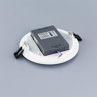 Светильник, 14 см, 15W, 4000К, белый, дневной свет, Citilux Омега CLD50R150N, встраиваемый LED, вр 12,5 см