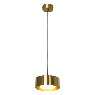 Подвесной светильник 15*22 см, 1*led*7W 3000K Lussole Lewisville LSP-7103 бронзовый