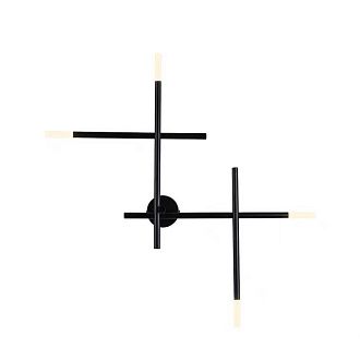 Настенное бра TRAVERSE WALL Black H98 98*98*98 см, 4*G4*20W, 4000K, ImperiumLoft TRAVERSE-WALL01, Чёрный