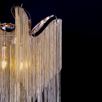 Торшер 38*179 см, 3*E14 Loft it Stream 10208F Gold