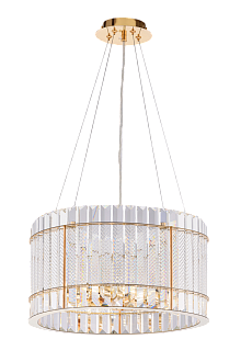 Люстра Ø600 x H450(950), мм, 6*40W (240W), GOLD (Золото) NewRgy 8777/6A-G GOLD
