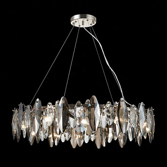 Люстра подвесная 80 см, 480W, ST LUCE ANCONA SL1227.103.12 Никель