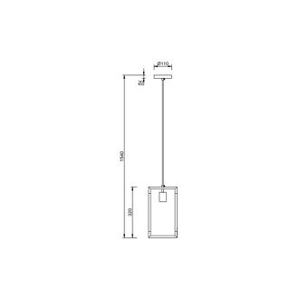Подвесной светильник 11*18*154 см, 1*E27 хром Vele Luce Palermo VL5023P12
