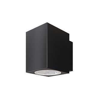Уличный настенный светильник 8*12*-11 см, *LED*5W, 3000K, Maytoni Outdoor Block O507WL-L5B3K, Черный
