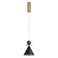 Светильник 15 см, 10W, 3000K, Odeon Light 5475/10LE, латунь