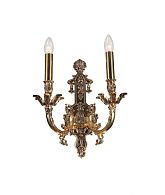 Бра *33,5* см, 2*E14*40W, Lucia Tucci Firenze FIRENZE W1781.2 antique gold, золотой