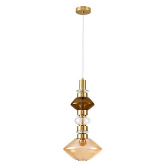 Подвесной светильник 25 см, 15W, 3000K, Arte Lamp Fiorato A2442SP-15PB, латунь
