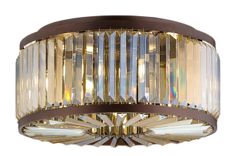 Люстра Ø610 x H300, мм, 9*40W (360W), CFG+CGN(Коричневый) NewRgy 8611/9C CFG+CGN