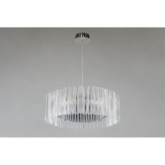 Подвесная люстра 60*60-200 см, 1*LED, 60W, 3000K, Aployt Milena APL.654.03.60, серый