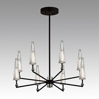 Люстра  80*80*47-82 см, 1*LED*39W Odeon Light Fungo 5429/39L черный