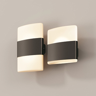 Светильник настенный 8*16*17 см, LED, 12W, 3000К, Maytoni Rom O442WL-L12GF3K1 серый