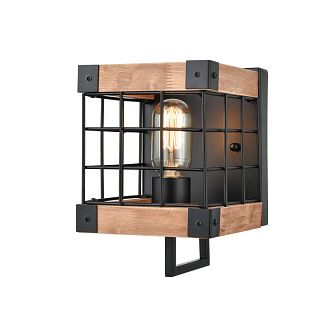 Бра 18*15*23 см, 1*E27 античный черный Vele Luce Lucca VL6062W01
