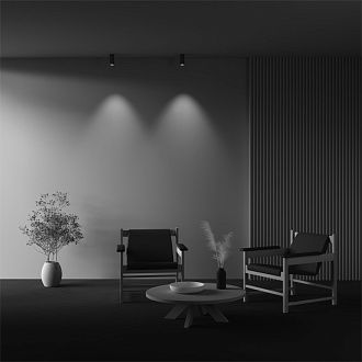 Накладной светильник 5,2*5,2*12,5 см,  LED, 12W, 3000К, Maytoni Technical FOCUS LED C056CL-L12W2.7K-W-BS латунный