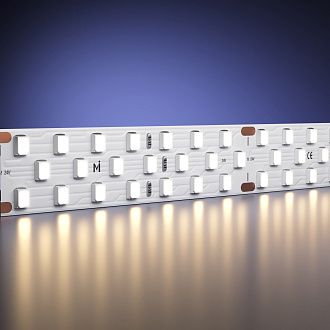Светодиодная лента Ultra 24В 2835 27Вт/м 3000К 5м IP 20 201114 Maytoni Technical, цена за метр, катушкой по 5 м