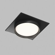 Встраиваемый светильник 10,5*10,5*4 см, 1*GX53*15W, Denkirs Ratio DK-DH2001-BK, черный