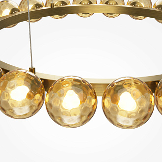 Подвесной светильник 76*76*310 см, LED, 42W, 3000К, Maytoni Ambre MOD331PL-L42BS3K латунный