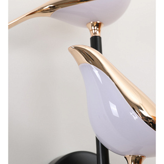 Бра с птичкой 20W, 4000K Kink Light Арси KIN08446-2,33 черный/золото