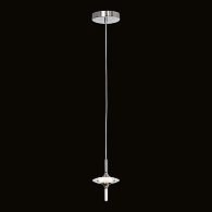 Подвесной светильник 10*30-160 см, 1*LED, 3W, 4000K, Lussole Littlerock LSP-7373, хром