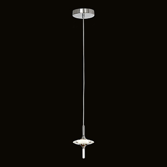 Подвесной светильник 10*30-160 см, 1*LED, 3W, 4000K, Lussole Littlerock LSP-7373, хром