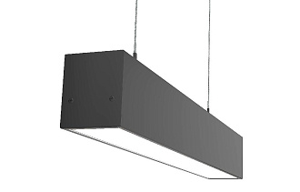 Светильник подвесной МИККО ШОТ Diodex MISH 18W, 50*5*7 cм, 3000К / 4000К / 5500К, белый/черный/серый, опал/призма