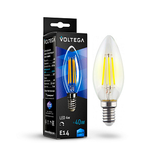 8461 Лампа светодиодная диммируемая Voltega Crystal 5W 400Lm 4000K E14