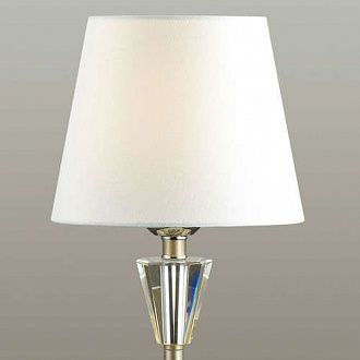 Настольная лампа Lumion Loraine 3733/1T Хром/белый, диаметр 20 см