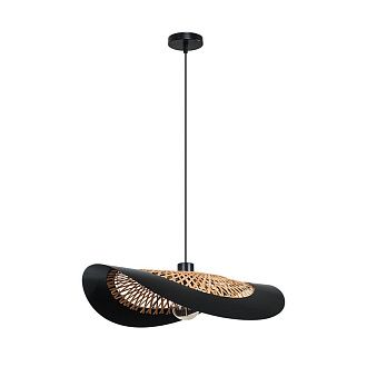 Подвесной светильник 55 см, Arte Lamp Woodstock A7059SP-1BK, черный