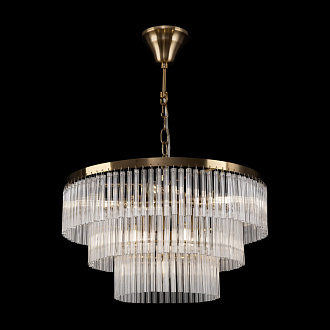 Люстра подвесная Maytoni Colonne MOD093PL-09BS, диаметр 47 см, латунь