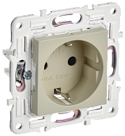 SKANDY Розетка с з/к/ш 16А SK-R04B беж. IEK, SK-R14-16-K10