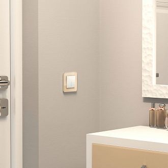 W1210101 Выключатель одноклавишный с подсветкой, hammer белый Werkel, 4690389161995