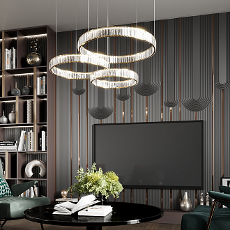 Светильник 50 см, 30W, 4000K Odeon Light Vekia 5015/30L, золото