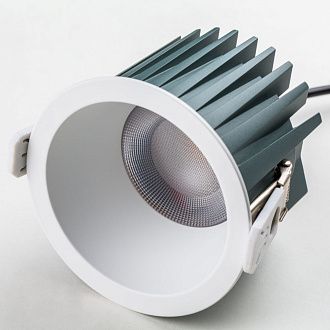 Светильник LED IP44 *8,3*- см, LED*W, 3000K, Lightstar Ciclone 385636, Белый матовый; Белый, вр 7,5 см