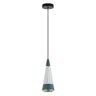 Подвесной светильник 8*8*140 см, LED 12W, 4000K, Зелёный LED4U L7121-1 GN