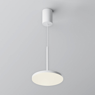 Подвесной светильник 18,5*18,5*195 см, LED, 12W, 4000К, Maytoni Technical PLATO P076PL-L12W4K-W белый
