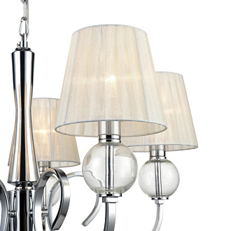 Подвесная люстра  66*89 см, 5*E14 хром Vele Luce Percy VL1971L05