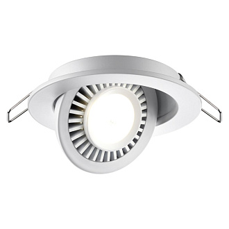 LED светильник 11 см, 9W, 4000K, Novotech Gesso 358815, белый, вр 9 см