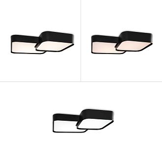 Светильник 50*50*-9 см, *LED*84W, 3000-7000K, Freya Площадь/Square FR6095CL-L84B, Черный