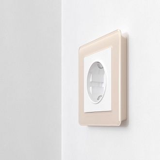 W0012743 Рамка на 1 пост Acrylic, айвори Werkel, 4690389186271