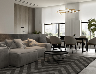 Люстра подвесная Maytoni LED Line MOD016PL-L75MG3K, 75W LED, 3000K, золото