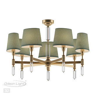 Подвесная/потолочная люстра диаметр 73 см Odeon Light London 4887/7 Бронза