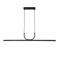 Подвесная люстра Favourite Raya 4096-2P, L1200*W45*H150/1650, каркас черного цвета, белый акриловый рассеиватель