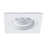 Точечный светильник 9,2*9,2*2,5 см, 1 GU10*50W, К, Arte Lamp Tarf A2178PL-1WH, Белый, вр 8,3 см
