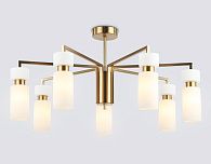 Люстра на штанге **18-35 см, 7*E14*40W, K, Ambrella Light High Light LH56126, латунь