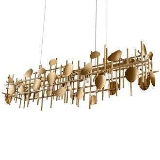 Подвесная люстра 120 см, Loft IT Escama 10396/1200R, золото