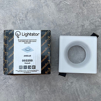 Встраиваемый светильник Lightstar Anello Quad Op Белый 002250
