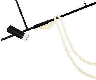 Светильник 120 см, Led 40W+GU10 1*10W (4000K), Kink Light 08039K-120A,19, черный