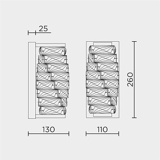Настенный светильник 26*12* см, LED 7W, 4000K, Золото MODELUX ML.541.260 GD