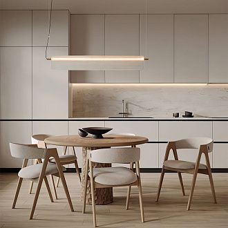 Подвесной светильник 68*9*14,5-163,5 см, LED*20W, 2700K, Freya Loyd FR5556PL-L22BBS, Черный и Латунь